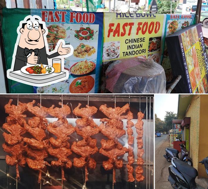 Rice bowl is distinguished by food and exterior