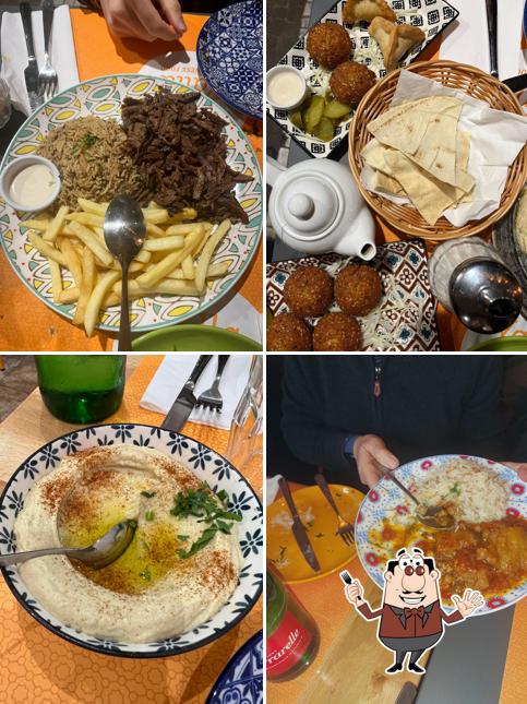 Platti al Yalla Yalla Lebanese food