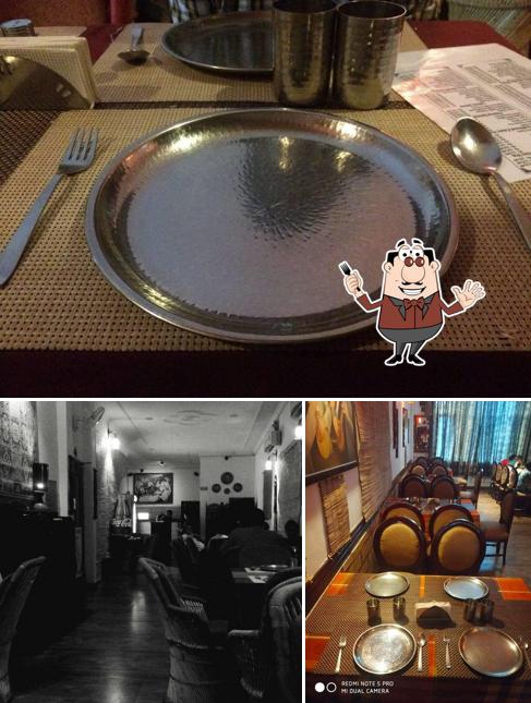 The image of food and interior at Bukhaaraa