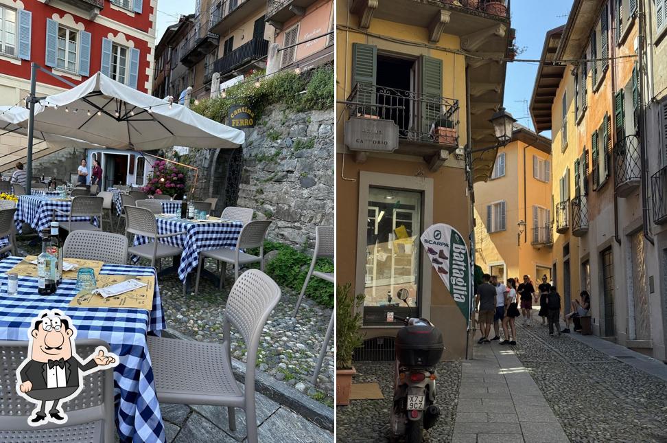 Gli interni di Osteria La Scala