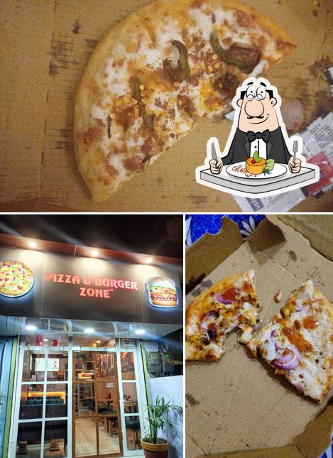 Food at Pizza & burger zone