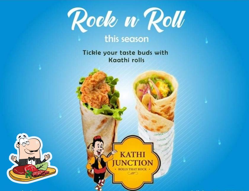 Order meat dishes at Kathi Junction Namsai
