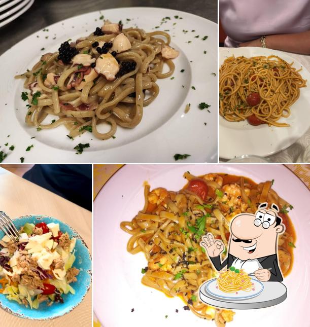 Spaghetti alla carbonara al La Praia Ristorante