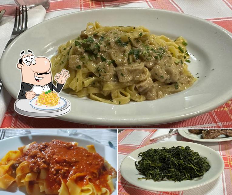 Spaghetti alla carbonara al Trattoria Campo Soriano