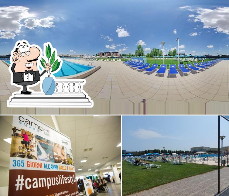 Gli esterni di Campus Aquae