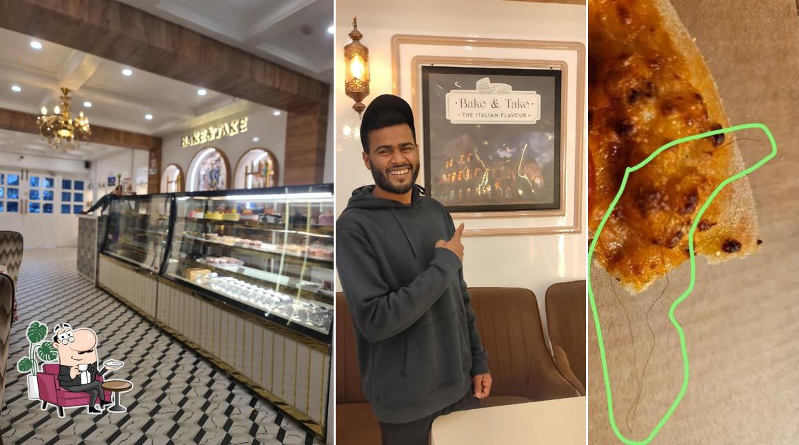 Take a seat at one of the tables at Bake & Take