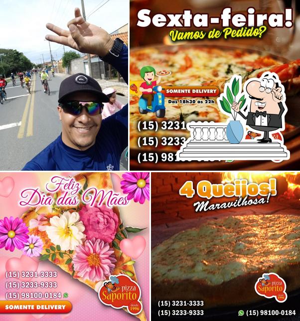 O exterior do Pizzaria Saporito