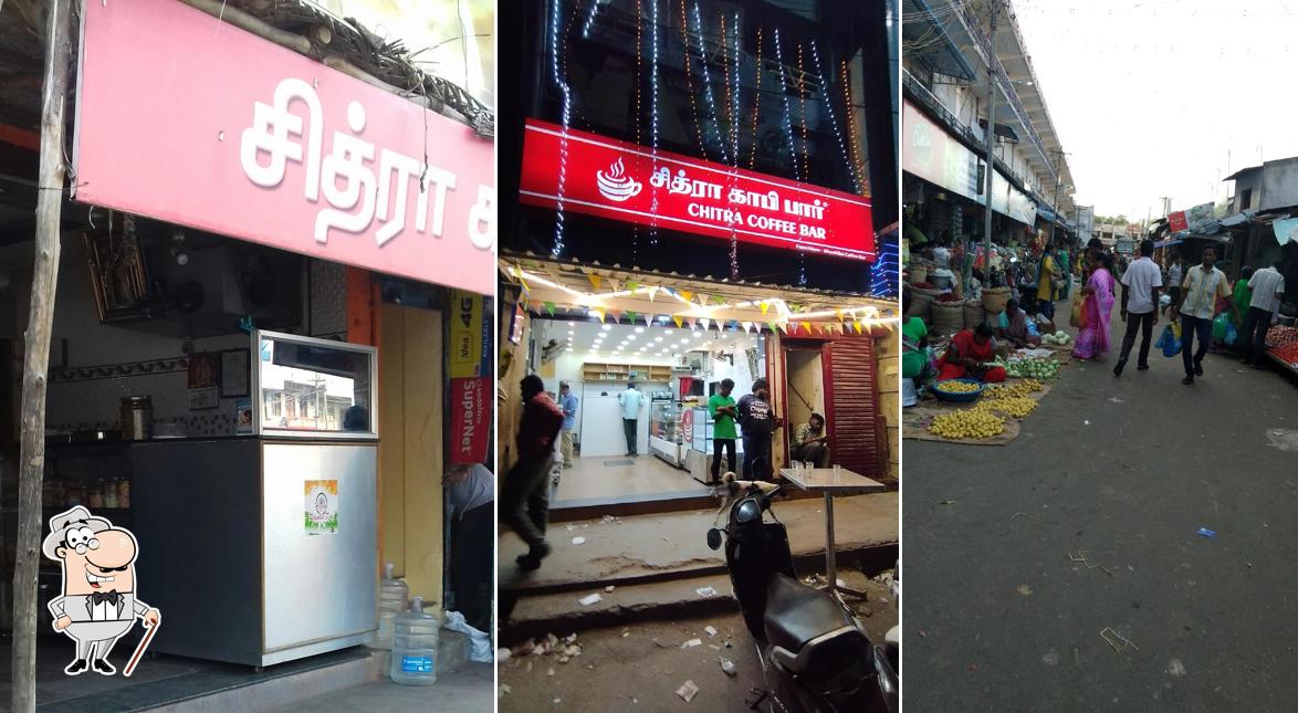 The exterior of Chitra Coffee Bar