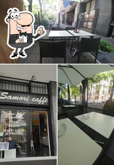 Gli interni di Samori Caffè