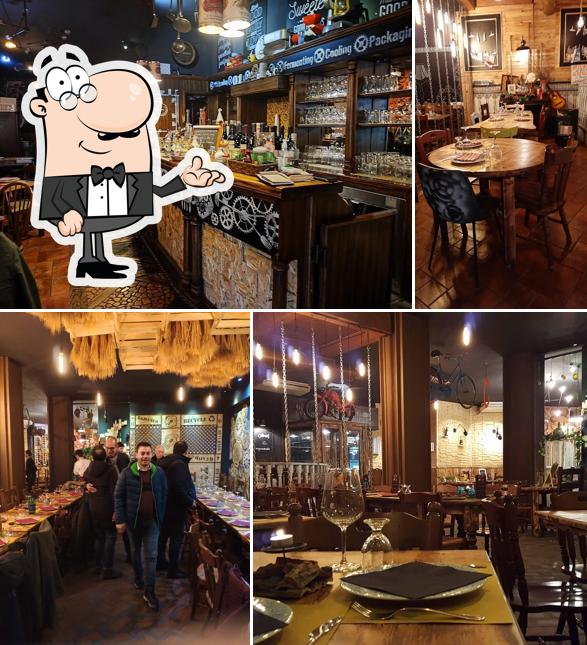 Gli interni di Osteria 1