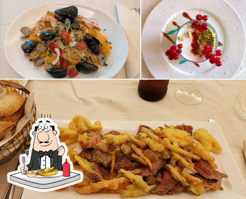 Prova a prendere un piatto di patatine a Ristorante Calice Rosso