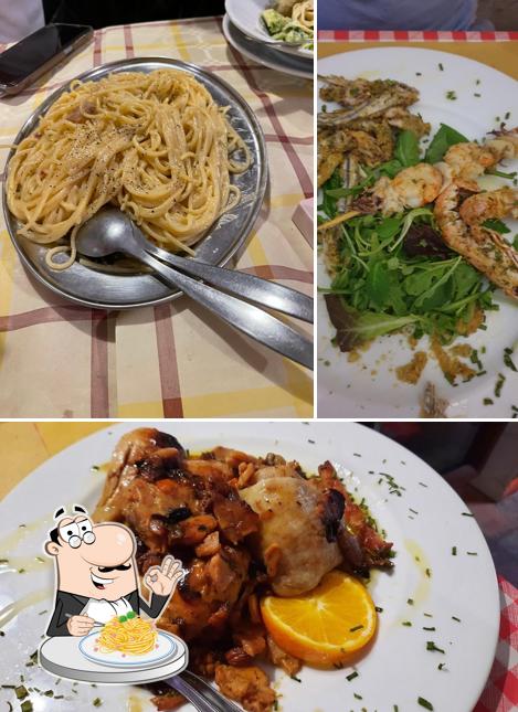 Spaghetti alla carbonara al Trattoria Ponticelli