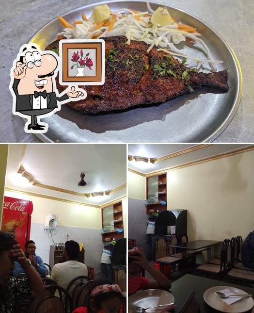 Among various things one can find interior and food at Karishma Restaurant Veg n non veg (halal restaurant)