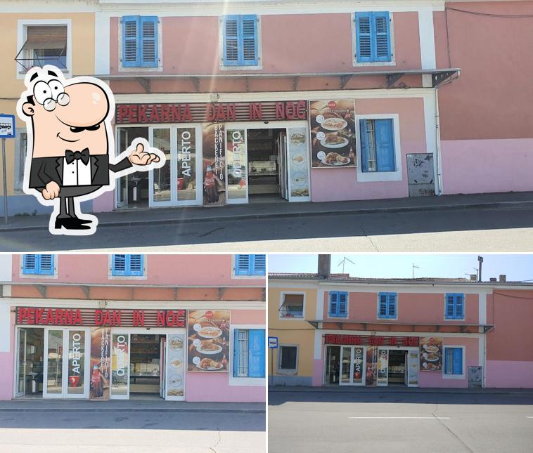 Gli interni di Pekarna Dan in Noč