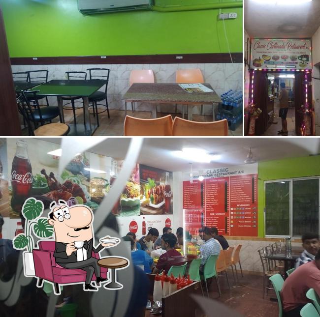 The interior of Classic Chettinadu Restaurant (A/c)