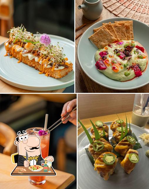 Food at Abokado - All Day Cafe & Restaurant, The Best Japanese Café in Bandra Sushi, Sashimi & Nigiri Desserts & Drips