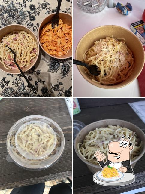 Spaghetti alla carbonara al La Pasta