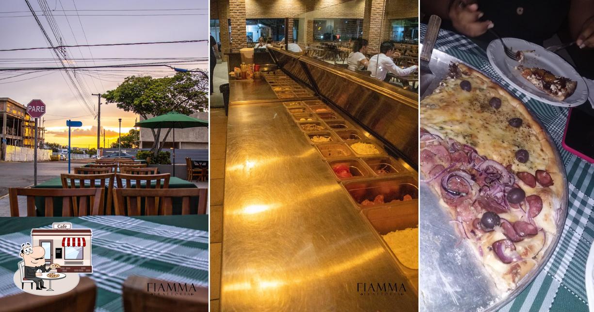 O exterior do Fiamma Trattoria