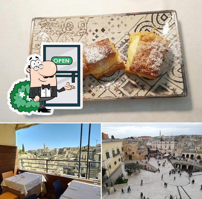 Questa è la foto che presenta la esterno e cibo di La Finestra sui Sassi - Kappador