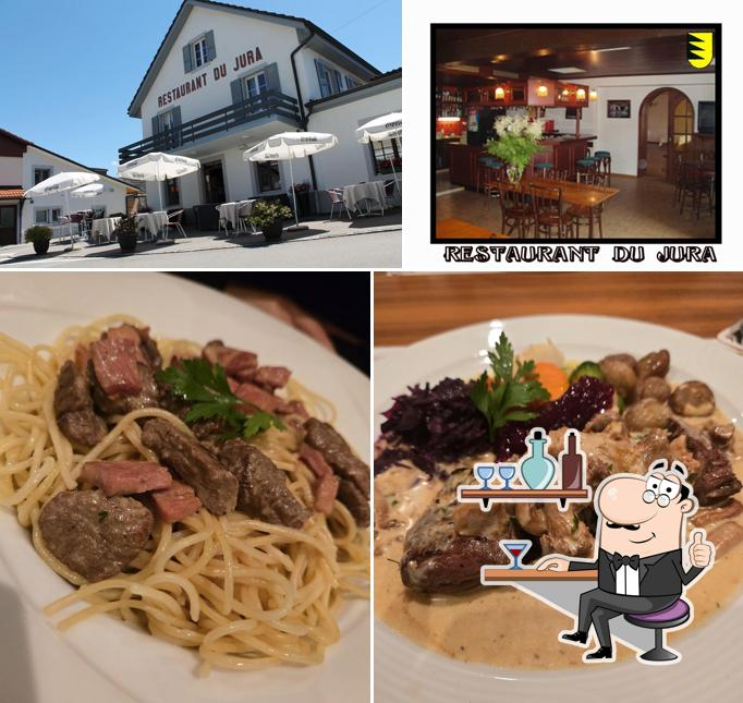 Restaurant du Jura Bassecourt si caratterizza per la interni e cibo