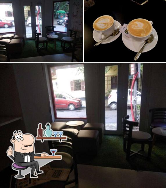 The restaurant's interior and beverage