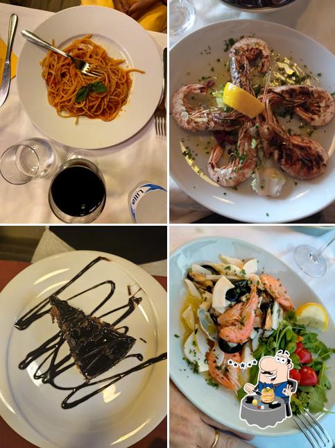 Scampi al Ristorante al Porto