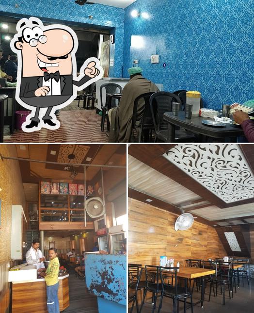 The interior of SHERE-PUNJAB DHABA