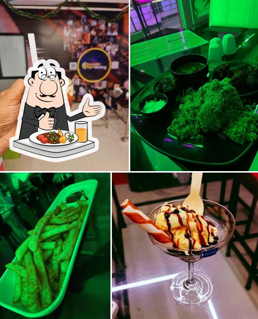 Food at karoake Night Dining