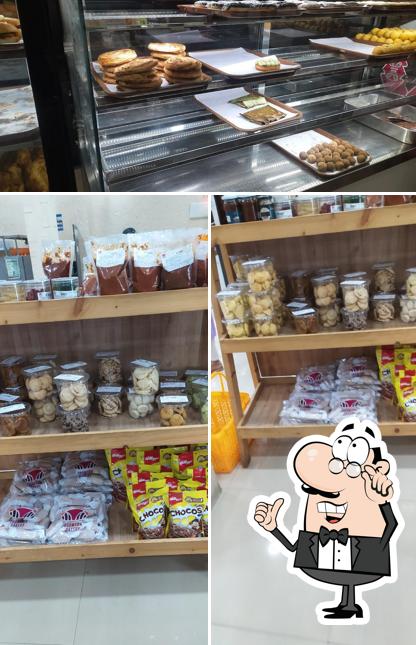 Take a seat at one of the tables at Thomson Bakery