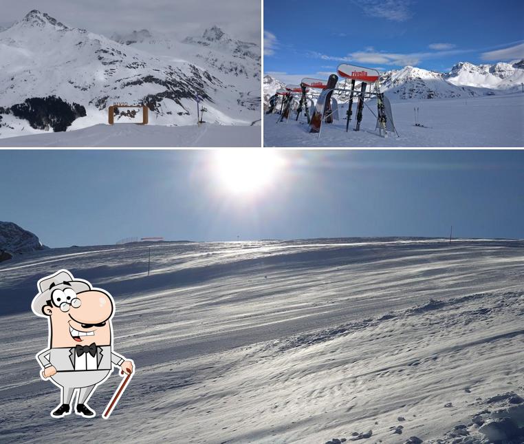 L'area esterna è una caratteristica importante di Bergrestaurant Camon