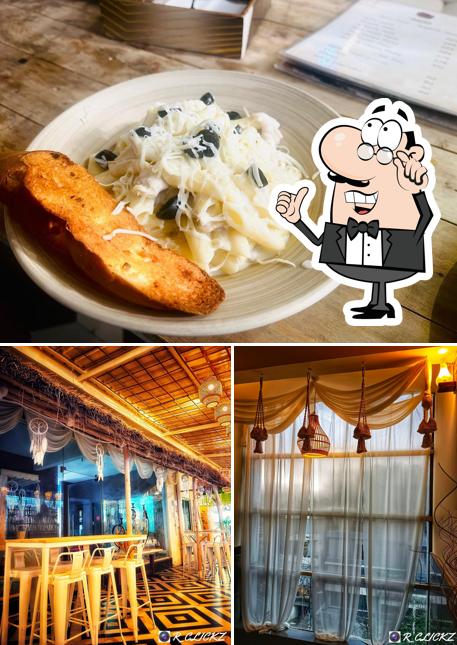 The photo of interior and food at Cafe Tulum Culture