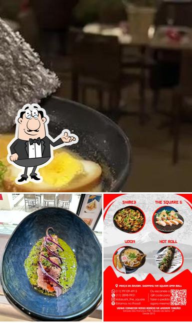O interior do Kida Sushi The Square