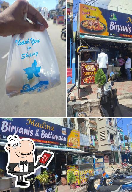 The exterior of Madeena biryani & butternaan