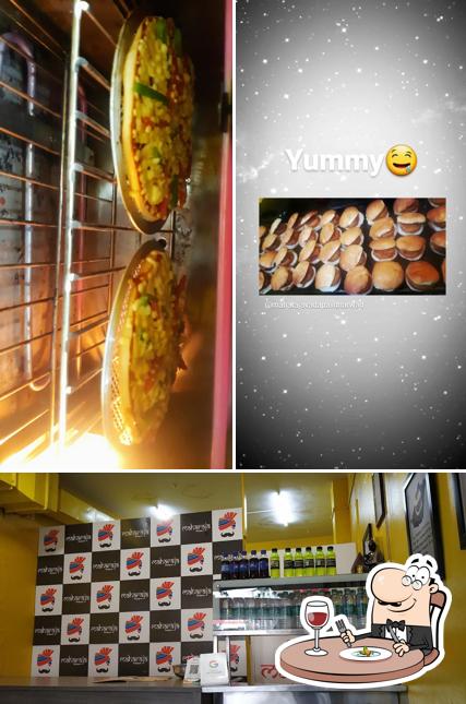 Check out the photo depicting food and interior at Maharaja vadapav