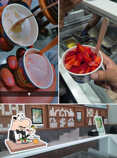 Naturals Ice Cream is distinguished by food and interior