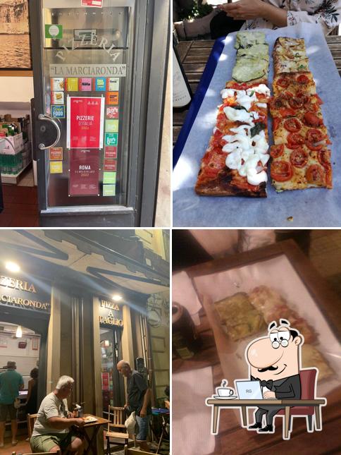 Gli interni di Pizzeria La Marciaronda