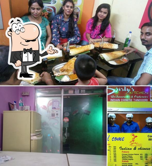 Check out the image showing interior and exterior at Sristy's Kitchen