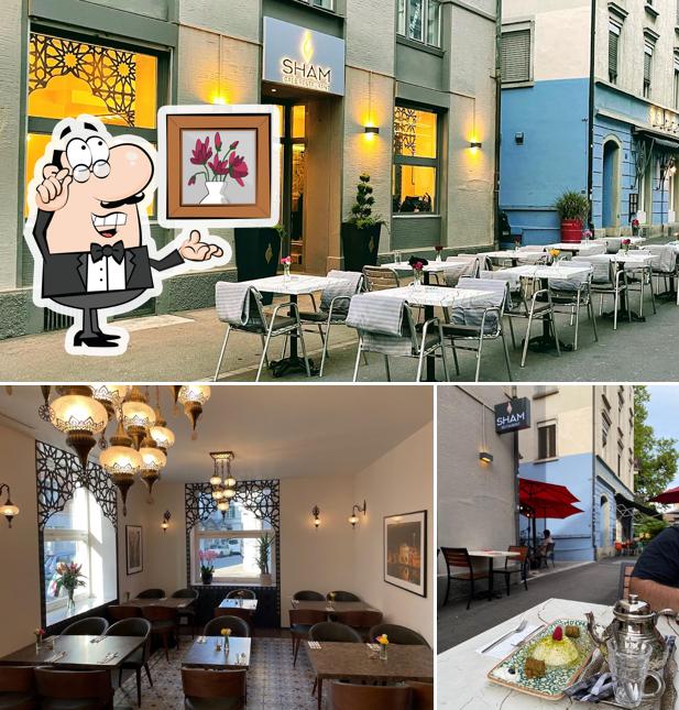 Gli interni di Sham Restaurant