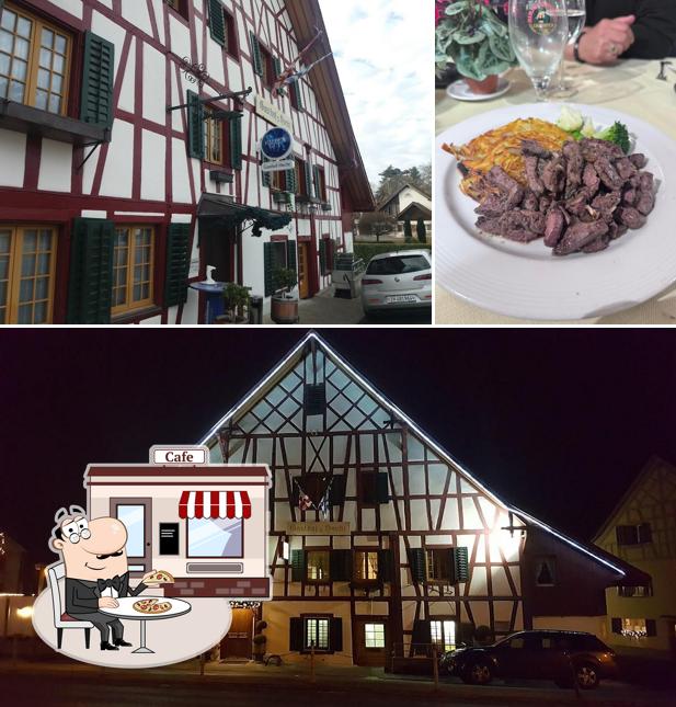 Questa è la foto che raffigura la esterno e bevanda di Gasthof Hecht