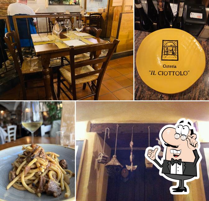 Gli interni di Osteria il Ciottolo