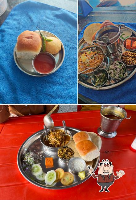 Among various things one can find food and beverage at Sundar Bhel and Misal Corner