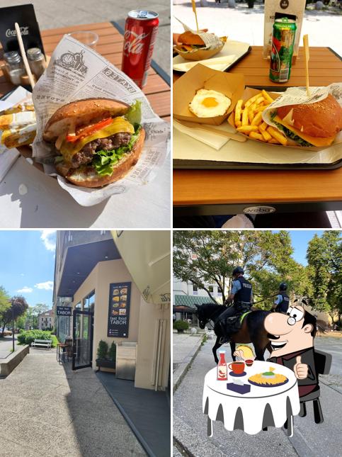 Prenditi un hamburger a Fast food Tabor