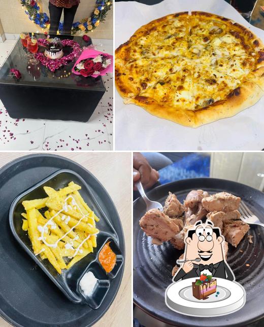 Chocolate cake at The Delicious Cafe