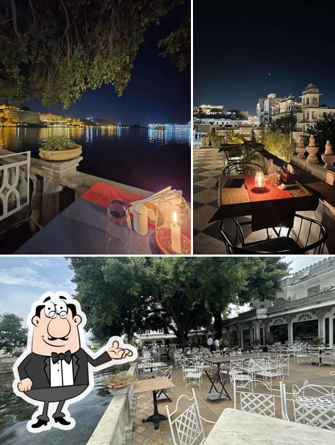 Take a seat at one of the tables at Ambrai Restaurant