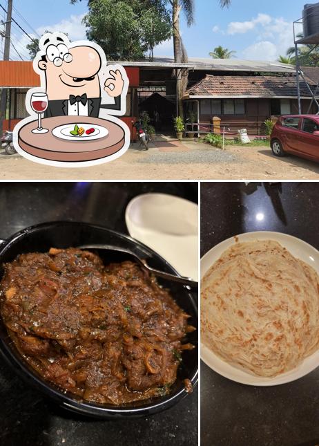 The photo of food and exterior at Coffee house family restaurants