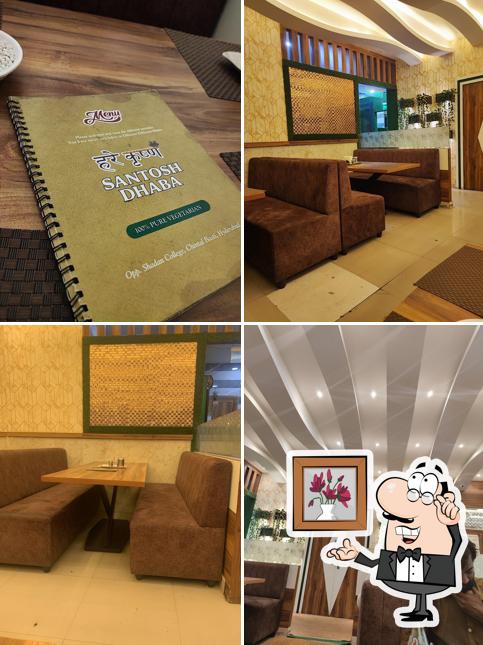 Take a seat at one of the tables at Hare Krishna Family Dhaba