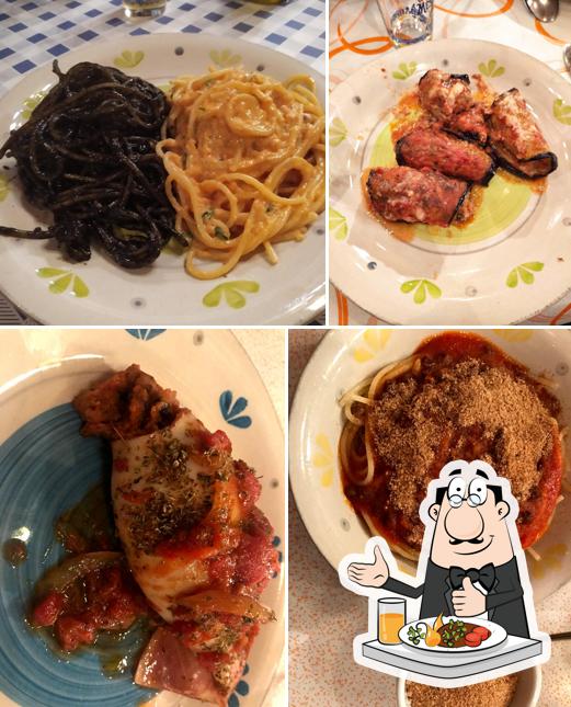 Cibo al Trattoria Al Vecchio Club Rosanero