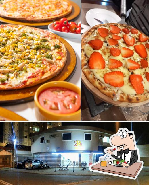 Esta é a imagem mostrando comida e exterior no 2Rs Pizzas