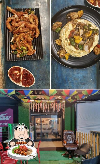 This is the picture displaying food and interior at Coconut cafe & Chinese Resto