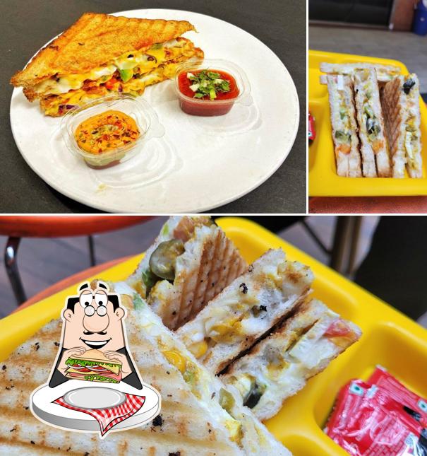 Club sandwich at Crust & Crispy